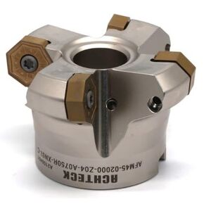 AFM45-02000-Z04-A0750R-XN07-C 2.00 بوصة ضياء. قاطعة الطحن، 45 درجة رصاص. 4 أسنان مع 14 حافة قطع in Kuwait