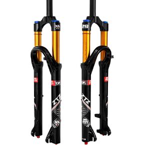 ZTZ 26/27.5/29 inch MTB Air Suspension Fork, Upgraded 34mm Stanchions & 140mm Travel, Rebound Adjust, Straight Steerer, 9x100mm QR, Manual Lockout Front Fork for XC AM Mountain Bike in Kuwait