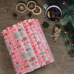 100 قطعة من أوراق الشمع الورقية من YBB للطعام، وبطانات السلة، وأوراق ورقية للنزهات الغذائية، وأوراق تغليف ديلي مقاومة للدهون، مقاس 25.4 × 25.4 سم in Kuwait