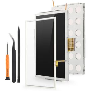 for Nintendo Wii U Gamepad Screen Replacement for Nintendo Wii U Gamepad LCD Display Touch Screen Digitizer Assembly Replacement with Tools（Black） in Kuwait