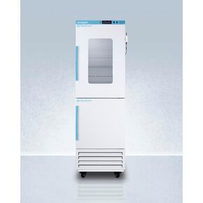 ACCUCOLD 10.74 cu.ft. Medical Refrigerator/Freezer Combination, 24" Wide, Vaccine, Glass Door, White- ARFG15PVDL2B Wireless Environmental Temperature Monitoring Device (ETM) (Left Hand Door, 28 Inch) in Kuwait