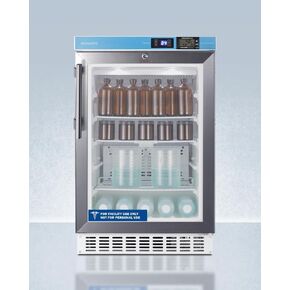 ACCUCOLD 2.65 cu.ft. Medical Refrigerator, 20" Wide, Vaccine, Pharmacy, ADA Compliant, NIST Certified Thermometer, Glass Door- ACR46GLCALLHD (Left Handed Swing) in Kuwait
