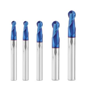 5 قطعة 1/4 "الكرة الأنف كربيد نهاية مطحنة 4 المزامير كربيد قاطعة المطحنة HRC55 لقم التوجيه باستخدام الحاسب الآلي مع AlTiN المغلفة لسبائك الصلب in Kuwait