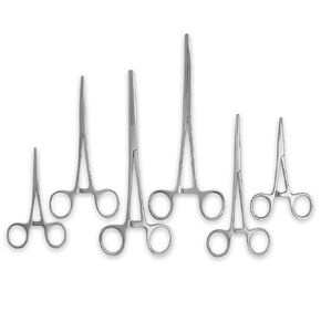 Ultimate Hemostat Set, 6 Piece Ideal for Hobby Tools, Electronics, Fishing and Taxidermy - 7.5", 5.5" and 3.5", Stainless Steel, Curved & Straight in Kuwait
