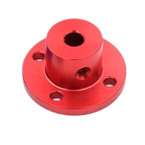 1 قطعة سبائك الألومنيوم جامدة شفة اقتران دليل المحرك مقرنة/ وصلة ربط للعمود موصل 3 مللي متر/4 مللي متر/5 مللي متر/6 مللي متر/8 مللي متر (5 مللي متر-أحمر) in Kuwait