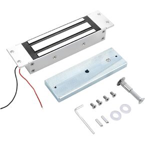 Electromagnetic Door Lock Weatherproof 12V DC Fail-Safe, 600LBS Holding Force Outdoor Magnetic Door Lock, Flush-Mount (Drilled-in) Installation for Exterior Metal & Wooden Doors in Kuwait