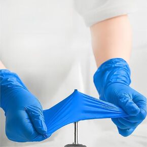 Nitrile Gloves, Chemical Resistant, Powder and Latex-Free, Non-Sterile, Food Safe, 5 Mil Black and 4 Mil Blue in Saudi Arabia