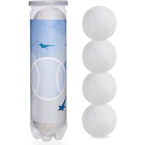 Tennis Balls 3/4 Pack – High Elasticity Training & Practice Balls for Beginners, Durable High-Visibility Colored Balls for Dog Exercise, Ideal for Hard, Clay & Grass Courts in Saudi Arabia