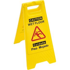 علامات تحذير ثنائية اللغة، علامات السلامة PP، علامات السلامة المتوافقة في مكان العمل للبناء والمستودع والمصنع (6PCS) in Kuwait