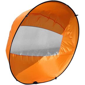 شراع كاياك باتجاه الريح، شراع ريح كاياك قابل للطي، مجداف كاياك للرياح، شراع كاياك قابل للحمل مع نافذة شفافة لإكسسوارات قوارب الكاياك القابلة للنفخ in Kuwait