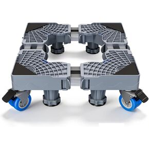 قاعدة متنقلة لحامل الثلاجة الصغيرة مع 4 عجلات قفل و8 أقدام قوية مقاس 17-24.1 بوصة، أثاث عالي التحمل للغسالة، ثلاجة صغيرة ومجفف، حامل ثلاجة صغير قابل للتعديل، قاعدة حامل للغسالة in Kuwait