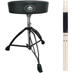 Drum Throne Seat Adjustable-Height with Padded Seat Double-Braced Legs Non-Slip Design Drum Stool for Drummers,Comfortable Cushion for Practice&Performance in Kuwait