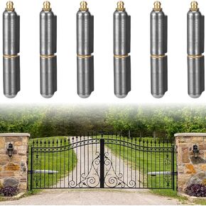 5 Pcs Weld On Water Drop Hinges, 3.15 x 0.51 x 0.63 in Steel Weldable Gate Hinges, Round Head Copper Pad, Heavy Duty Gray Hinges for Metal Doors/Gates/BBQ Smoker Bullet Weld on Bullet in Kuwait