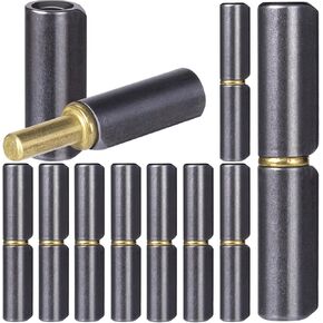 10 قطع من مفصلات الأسطوانة 2-1/2 بوصة ملحومة، مفصلات بوابة من الصلب الكربوني قابلة للفصل بقطر 3/8 بوصة، جسم مستدير عالي التحمل ملحوم على المفصلة مع دبوس رصاصة 0.23 بوصة للباب المعدني المتأرجح، منحدر المقطورة in Kuwait