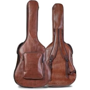 41 Inch Acoustic Guitar Bag,Water-Resistant Lightweight Acoustic Guitar Case 0.5 In Extra Thick Sponge Padded for Acoustic Classical Guitar Large Front Pocket & Ergonomic Straps in Kuwait