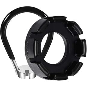 Bicycle Spoke Wrench, Chrome Steel Rim Adjustment Tool, 40mm x 13.3mm (Black) in Kuwait