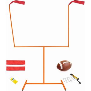 مجموعة عمود مرمى كرة القدم الفولاذية القابلة للتعديل مع كرة القدم ومضخة، وأعمدة مرمى في الفناء الخلفي للأطفال والكبار، معدات تدريب كرة القدم الخارجية المقاومة للصدأ in Kuwait