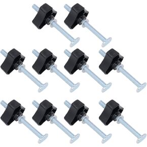 Stainless Steel T Track Knobs Kit Threaded Bolt and Nut Washer Set for Woodworking Jig Fixture Workpiece Clamping Locating Fixing Metalworking Projects in Kuwait