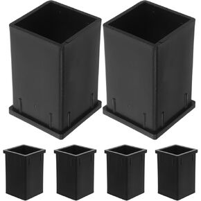 TEHAUX 6Pcs Square Tube Connector Adapter Reducer Sleeves for 1.57X2.36In Square Tubing Connection Durable Hollow Tube Insert Fittings for Construction Industrial Use in Kuwait