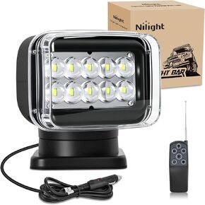 Nilight المغناطيسي البحرية قارب ضوء التحكم عن بعد LED الأضواء 60W 5000LM 12V-24V 360 درجة الدورية لليخوت شاحنة SUV UTV الجرارات الطرق الوعرة الصيد البحث in Kuwait