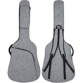 حقيبة جيتار باس، حقيبة جيتار باس 7 ملم مبطنة ناعمة وحقيبة جيتار كهربائي مع جيوب، رمادي in Kuwait