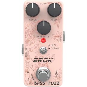 EROK Bass Fuzz Pedal,with Dynamic Band-Pass Filter, Dual Modes (Fuzz/Clean), RANGE/RESO/INTENSITY Knobs,Type Bypass in Kuwait