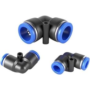 3 قطعة أنبوب هواء هوائي أزرق الكوع التوصيل السريع Pv4/6/8/12/14/16 مللي متر خرطوم مشترك عنصر مضخة الهواء السريع (Pv6 (أزرق)) in Kuwait