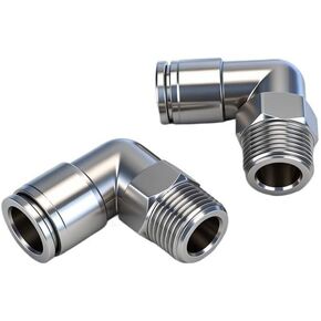 3 قطعة 304 الفولاذ المقاوم للصدأ التوصيل السريع أنبوب الغاز المشترك هوائي التوصيل السريع المشترك Pl8-02 الزاوية اليمنى بيند الأنابيب (Stainlesssteelpl6-04) in Kuwait