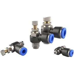 3 قطعة موصل صمام الخانق الهوائي الأزرق Sl Sa6/8/10 أسطوانة خط أنابيب أحادية الاتجاه Sl4-M5/6-01/8-02/03(Sa10(أزرق)) in Kuwait