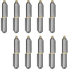 10pcs 4in Weld On Hinges Weldable Hinges Bullet Hinges Weld On BBQ Smoker Bullet Weld On Weld-On-Hinges BBQ Smoker Bullet Weld On Bullet Hinge Heavy Duty for Swing Door Trailer Ramp in Kuwait