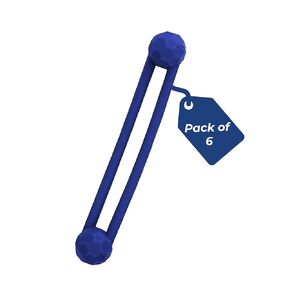 Dental Silicone Instrument Ties – Autoclavable Up to 275°F – Dental Pro-Ties for Instrument Bundling During Sterilization – 6 Pack (Blue) in Kuwait