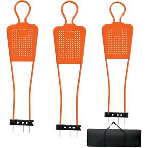 عارضة أزياء لكرة القدم للتدريب - 3 قطع دمى كرة قدم مقاس 65 بوصة، عارضات أزياء كرة قدم متينة من مادة PVC مع حقيبة حمل، جدار ركلة حرة لكرة القدم (أخضر فلورسنت) in Kuwait