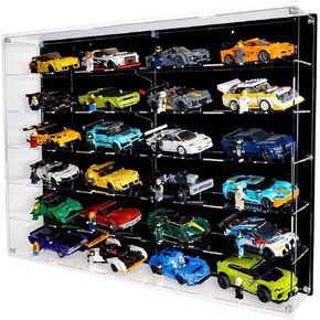 Wall-Mount Display Case for 24 Lego Speed Champions Cars in Kuwait
