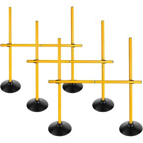 2.6FT Speed Agility Training Hurdles Set Adjustiable Height Jumping Hurdles Soccer Agility Poles for Beginner and Student in Kuwait
