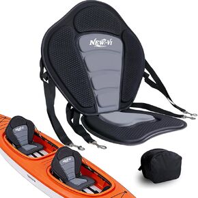 NEW-Vi Universal Deluxe Detachable Kayak Seat Paddle Board Seat Canoe Seat Kayak Seats with Back Support, 4 Adjustable Straps High Back Support, Form-Fitting for Kayaks SUP Fishing Boat Rowboat in Kuwait