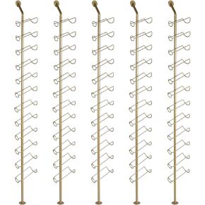 5 Pack 12 Bottle Wall Rack DIY Detachable Storage Organizer Wall Hanging Bottle Holder for Kitchen Pantry Dining Room Bar in Kuwait