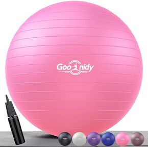 كرة تمرين ناعمة، كرسي كرة يوجا بيلاتيس مضاد للانفجار يدعم 2200 رطل، معدات تمرين مع مضخة للنساء الحمل، الطب، الولادة، العلاج الطبيعي، الاستقرار، التمرين، الولادة، السويسري، اللياقة البدنية in Kuwait