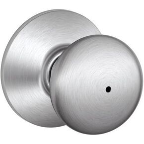 Schlage A40S PLY 626 Series A قفل أسطواني من الدرجة 2، وظيفة الخصوصية، بدون مفتاح، تصميم بليموث، لمسة نهائية من الكروم الساتان in Kuwait