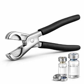 أداة فك غطاء القنينة - مزيل غطاء تجعيد من الفولاذ المقاوم للصدأ لقوارير 13 مم و20 مم، قبضة مريحة، إزالة سدادة ألومنيوم سريعة وآمنة in Kuwait