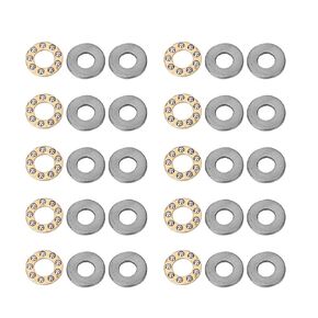 10pcs High Thrust Bearings Miniature Steel with Low Friction Quiet Smooth Rotation for Machinery Manufacturing Equipment Maintenance in Kuwait