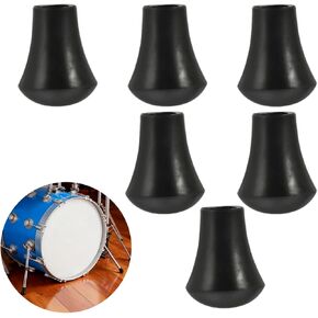6 Pcs Marching Bass Drum Legs Anti-Skid Bass Drum Rubber Feet Professional Percussion Accessory for Throne Cymbal Stands Floor and Carpet Protect in Kuwait