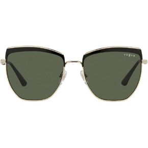 Vogue Eyewear Woman Sunglasses Top Bordeaux/Rose Gold Frame, Pink Gradient Brown Lenses, 54MM in Kuwait