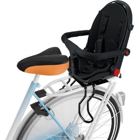 مقعد دراجة أطفال خلفي جديد باللون الأسود لعام 2026، مقاعد دراجة للأطفال مثبتة في الخلف، مقعد أطفال مثبت على الظهر، يناسب جميع الإطارات الخلفية للدراجة in Kuwait