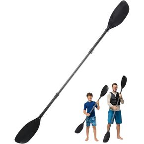 Adjustable Kayak Paddle, 62"–87" Telescopic Kayak Paddle Stainless Steel Shaft & Fiberglass Blades Detachable Travel Canoeing Kayaking Oar for Teens & Adults in Kuwait
