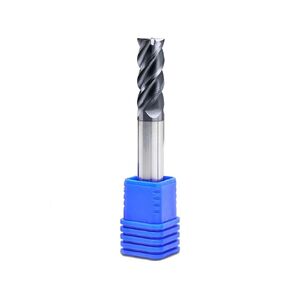 1pcs Square Nose End Mill 4 Flutes HRC60 CNC Router Bits 45° D4-D12 75L Carbide Alloy Coating Tungsten Steel Cutting Tool in Saudi Arabia