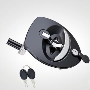 Single Point Compression Latch for Underbody Truck Tool Box Replacement Latch with Blind Studs, 1pc T-Handle Folding Design for Universal Toolbox Door Locks Truck Boxes Locks (Black-) in Kuwait