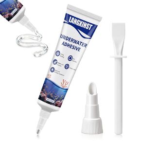 Aquarium Safe Silicone,Aquarium Silicone Transparent Underwater Sealant Waterproof, Strong Adhesion, Excellent Flexibility, Suitable for Underwater bonding in Aquariums (120ml) in Kuwait