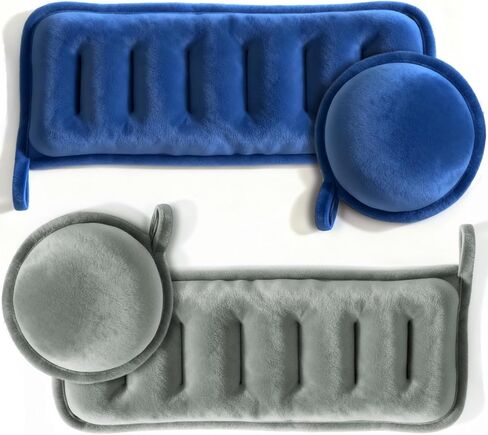 حزمة صغيرة من وسادة تسخين الأرز بالميكروويف مع عبوات ضغط دافئة ورطبة قابلة للاستخدام في الميكروويف للاسترخاء والدفء وأكياس فول قابلة لإعادة الاستخدام، عبوة من 4 قطع معطرة وغير معطرة in Kuwait