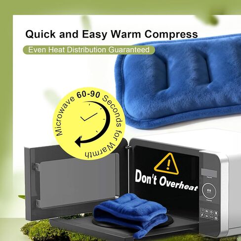 حزمة صغيرة من وسادة تسخين الأرز بالميكروويف مع عبوات ضغط دافئة ورطبة قابلة للاستخدام في الميكروويف للاسترخاء والدفء وأكياس فول قابلة لإعادة الاستخدام، عبوة من 4 قطع معطرة وغير معطرة in Kuwait