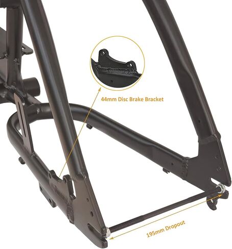 CDH G4-II Gas Frame 195mm 3.4L Black with Jackshaft Kit for 4 Stroke Motorize Bicycle in Saudi Arabia